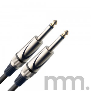 Musicmaker MM-SGC6DL 6m / 20 ft Instrument Cable - Straight/Straight, Black